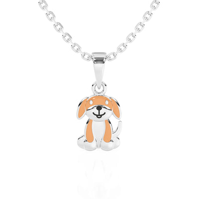 Happy Little Puppy Charm Necklace3