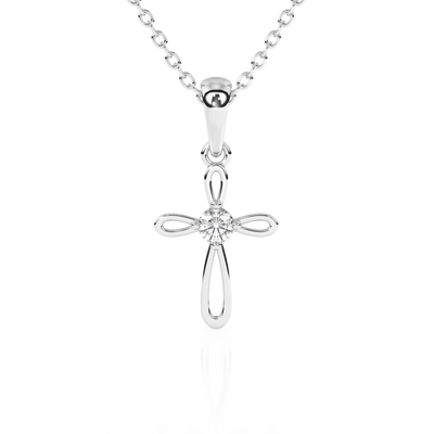 Infinity Cross – Children’s Cross Necklace1