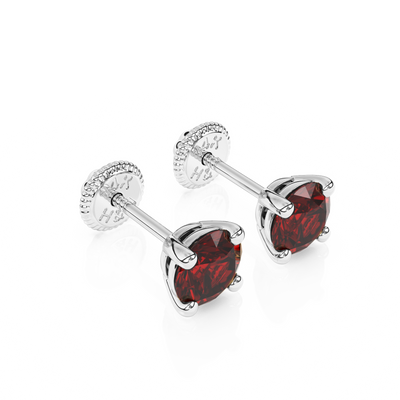 January Birthstone, 4mm Swarovski Crystal Stud Earrings1