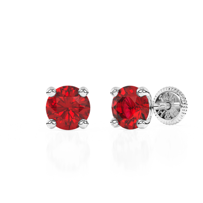 July Birthstone, 4mm Swarovski Crystal Stud Earrings3