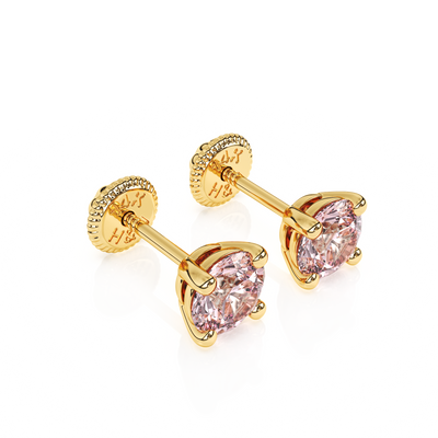 June Birthstone, 4mm Swarovski Crystal Stud Earrings1