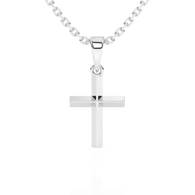 Modern Cross Charm Necklace1