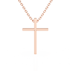 Modern Faith Children’s Cross Necklace Rose Gold 11