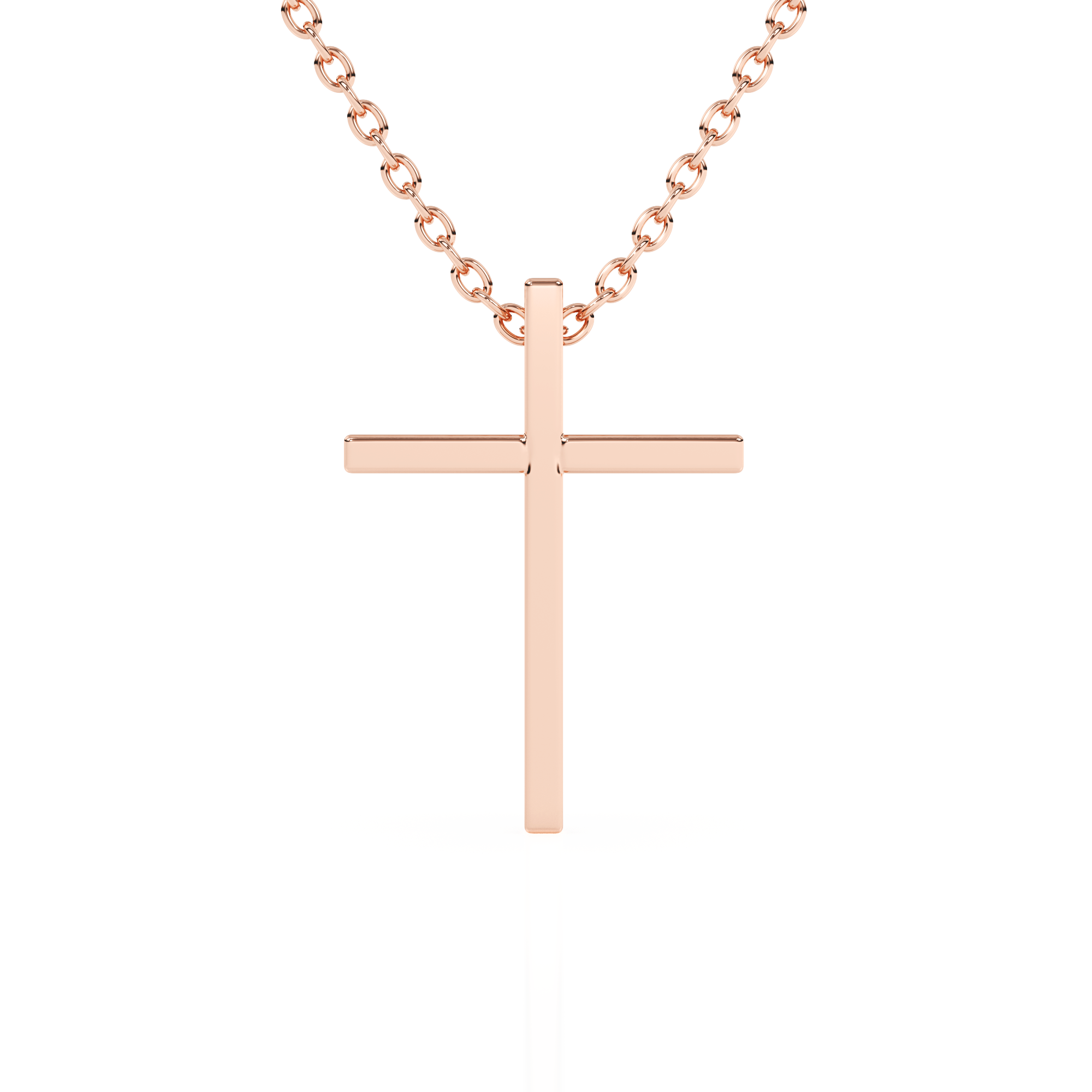 Modern Faith Children’s Cross Necklace Rose Gold 11