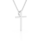 Modern Faith Children’s Cross Necklace White Gold 8