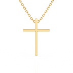 Modern Faith Children’s Cross Necklace Yellow Gold 1