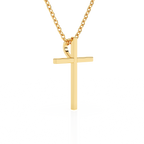 Modern Faith Children’s Cross Necklace Yellow Gold 3