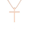 Modern Faith – Children’s Cross Necklace - For Girls of Faith in Solid 14k Rose Gold