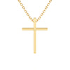 Modern Faith – Children’s Cross Necklace - For Girls of Faith in Solid 14k Yellow Gold