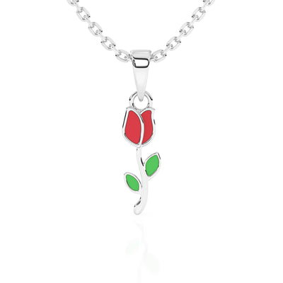 My Darling Rose Charm Necklace3