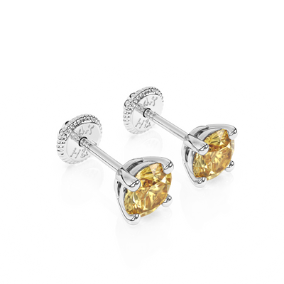 November Birthstone, 4mm Swarovski Crystal Stud Earrings1