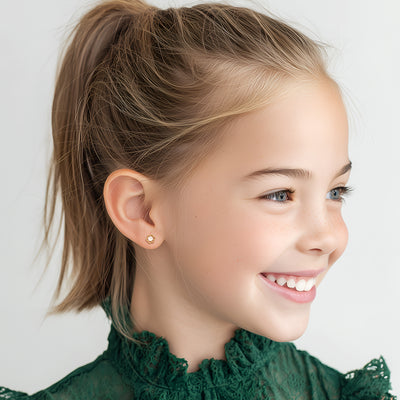 Petals and Pearls, AAA-Pearl Stud Earrings4