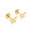 Petite Butterfly, Stud Earrings - Solid 14K Gold, Screw Back, for Babies & Children