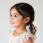 Petite Butterfly, Stud Earrings - Solid 14K Rose Gold, Screw Back, for Babies & Children