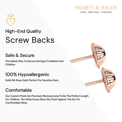 Petite Heart, Clear Heart CZ, Stud Earrings5