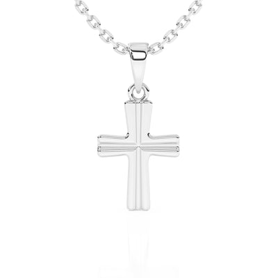 Shining Light Cross Charm Necklace1