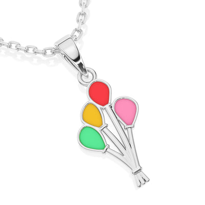 Sweet Celebration Balloon Bouquet Charm Necklace4
