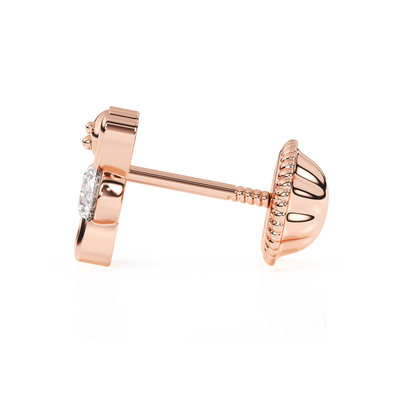 Teddy Bear Treasure, Clear CZ Stud Earrings6