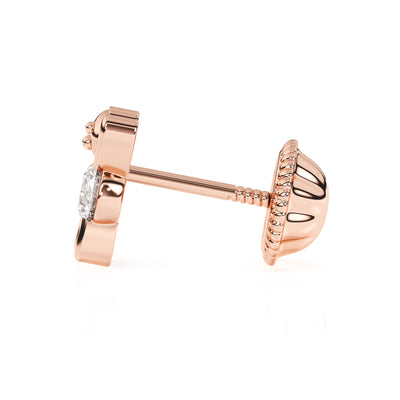 Teddy Bear Treasure, Clear CZ Stud Earrings6