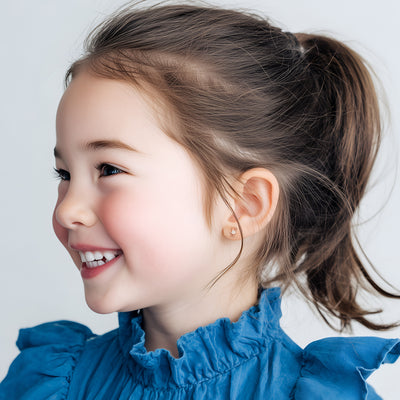 Teddy Bear Treasure, Clear CZ Stud Earrings3