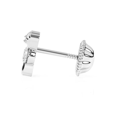 Teddy Bear Treasure, Clear CZ Stud Earrings6