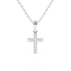Timeless Light Children’s Cross Necklace White Gold 6