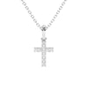 Timeless Light – Children’s Cross Necklace - For Girls of Faith in Solid 14k White Gold