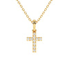 Timeless Light – Children’s Cross Necklace - For Girls of Faith in Solid 14k Yellow Gold