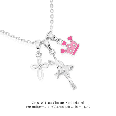 Tiny Dancer Ballerina Charm Necklace "Design Your Own"-Children's Necklace5