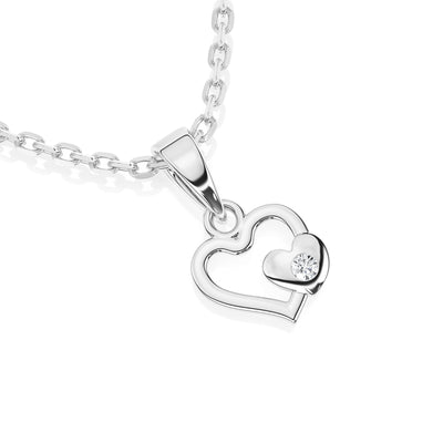 Together Forever Heart Charm Necklace5