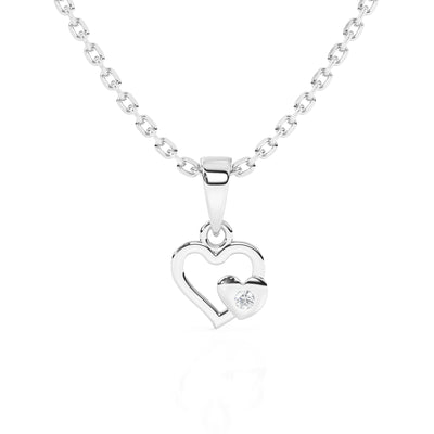 Together Forever Heart Charm Necklace3