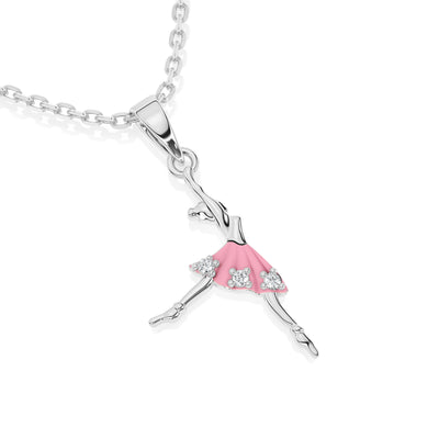 Twinkle Toes Ballerina Charm Necklace5