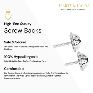 White Gold Screwback
