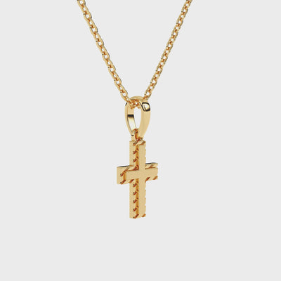Eternal Grace Children’s Cross Necklace Yellow Gold