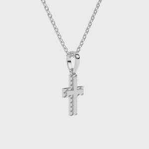 Eternal Grace Children’s Cross Necklace White Gold