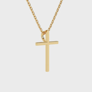 Modern Faith Children’s Cross Necklace Yellow Gold